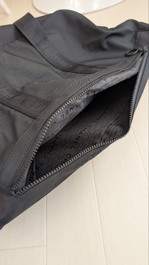 CHANEL ブラック ボストンバッグ　ゴルフ、ジムにも