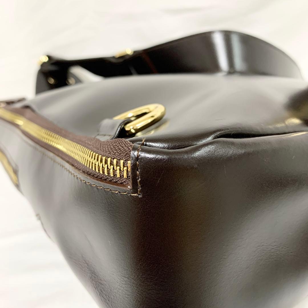 DAYSART イタリアンレザー ボディバッグ ブラウン 左右掛け