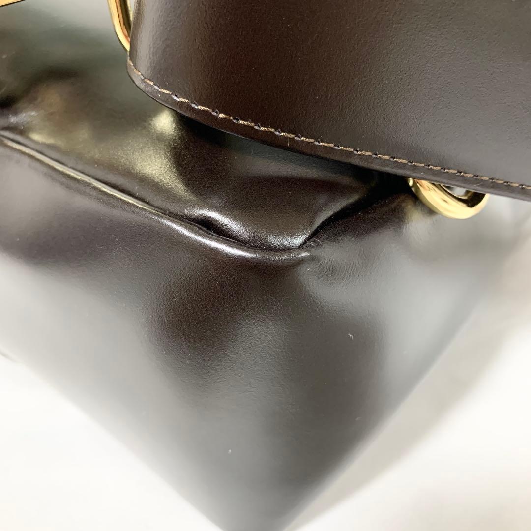 DAYSART イタリアンレザー ボディバッグ ブラウン 左右掛け