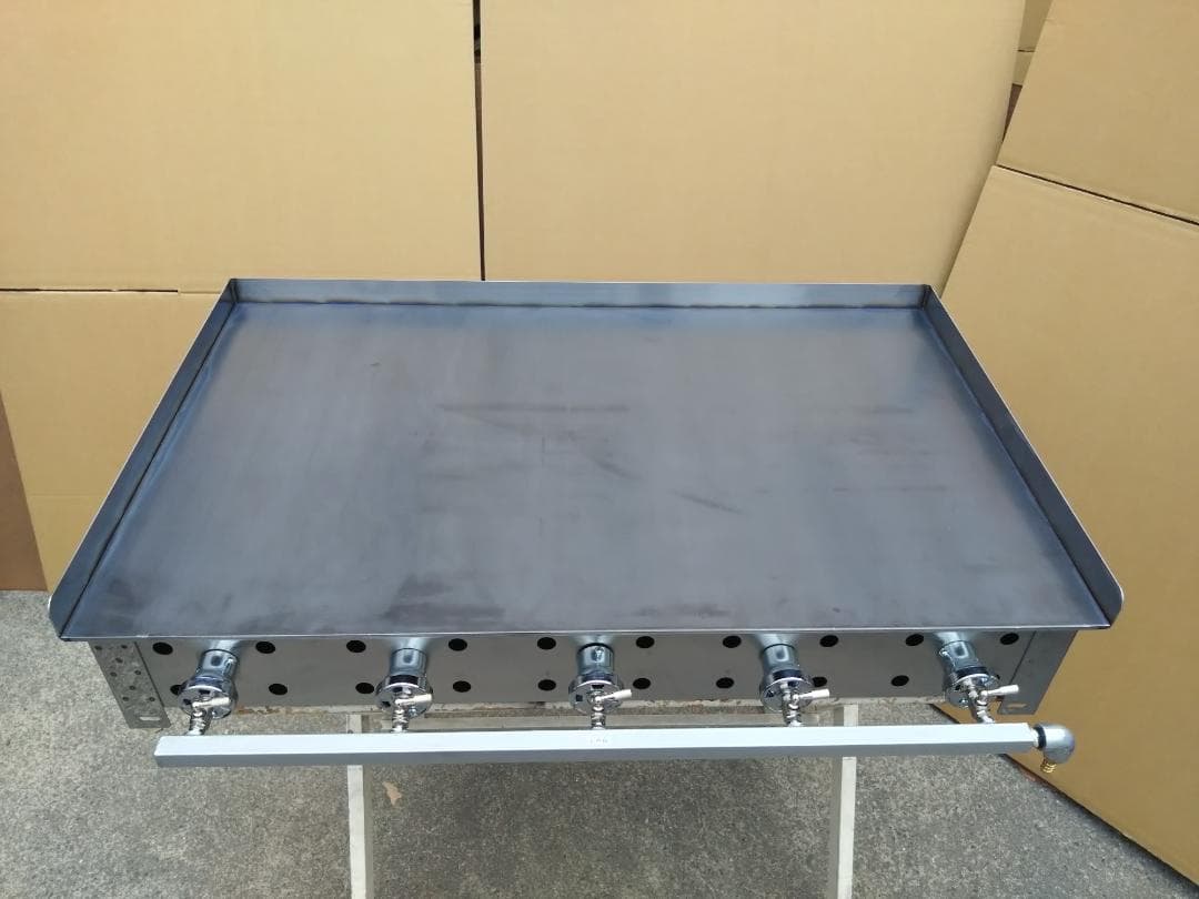 極厚９ミリ鉄板　大量調理　グリドル　９０×５５　グリラー　お好み焼き