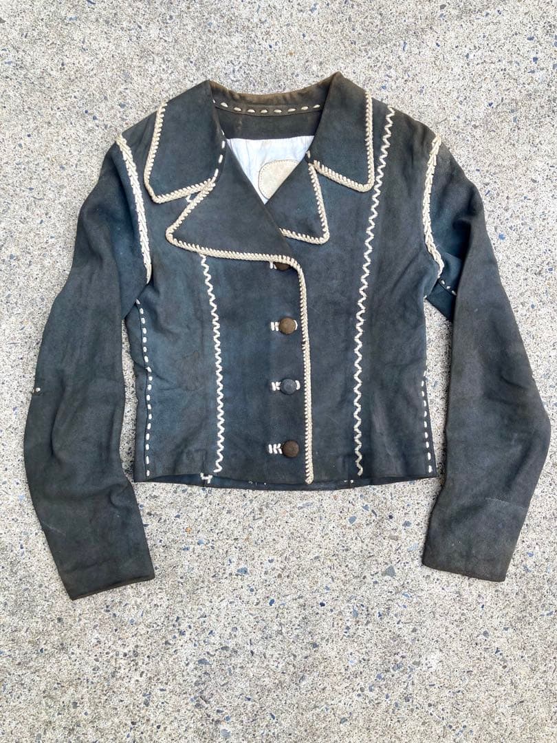 半額大幅値下70sノースビーチスエードレザージャケットビンテージ古着