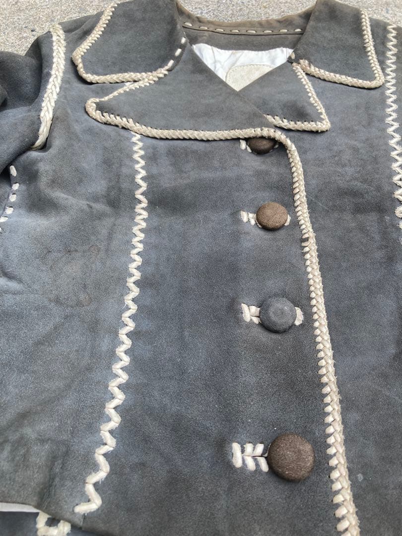 半額大幅値下70sノースビーチスエードレザージャケットビンテージ古着