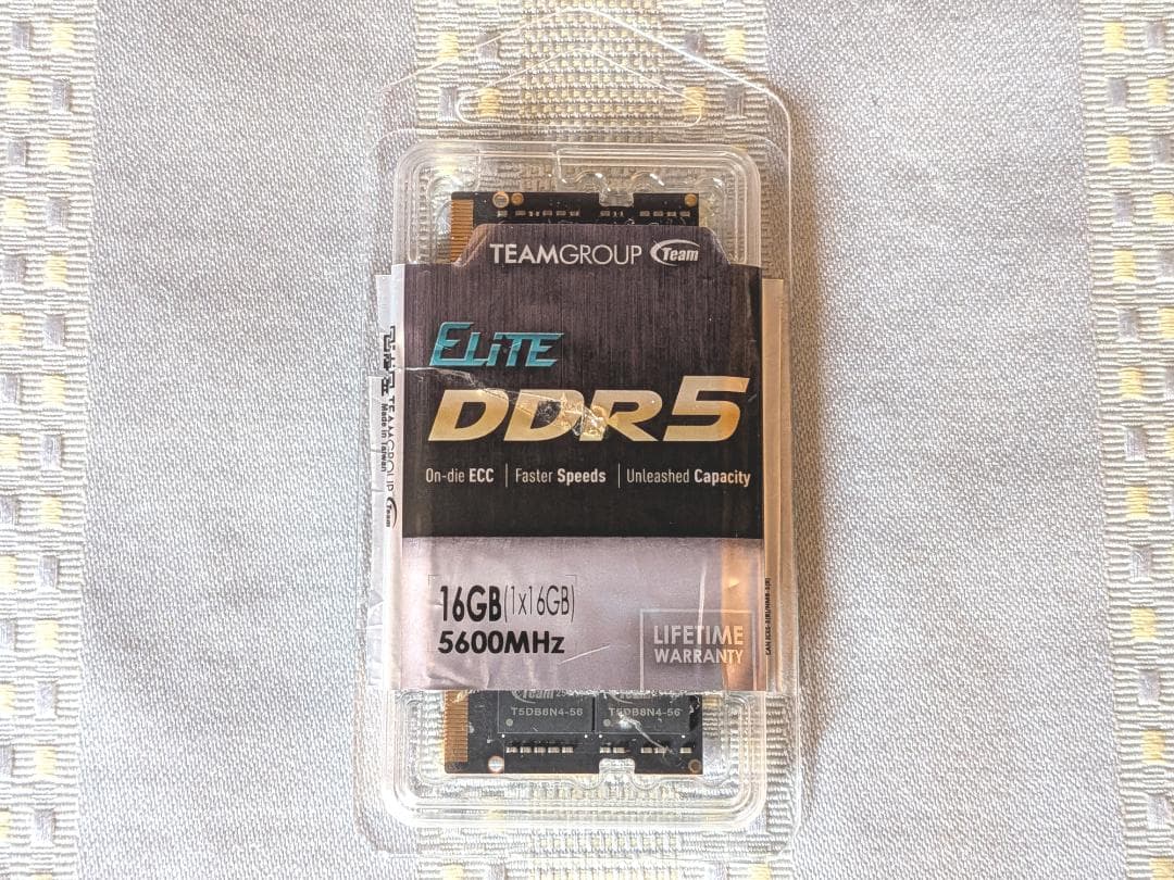 TEAMGROUP Elite DDR5 16GB 5600MHz 1枚