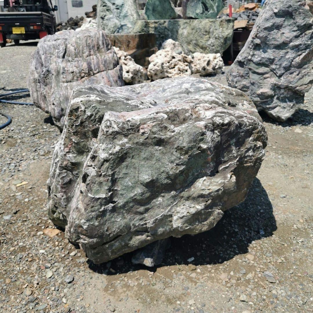 北海道産　三石　499キロ　庭石　鑑賞石 石　庭　坪庭　ガーデニング