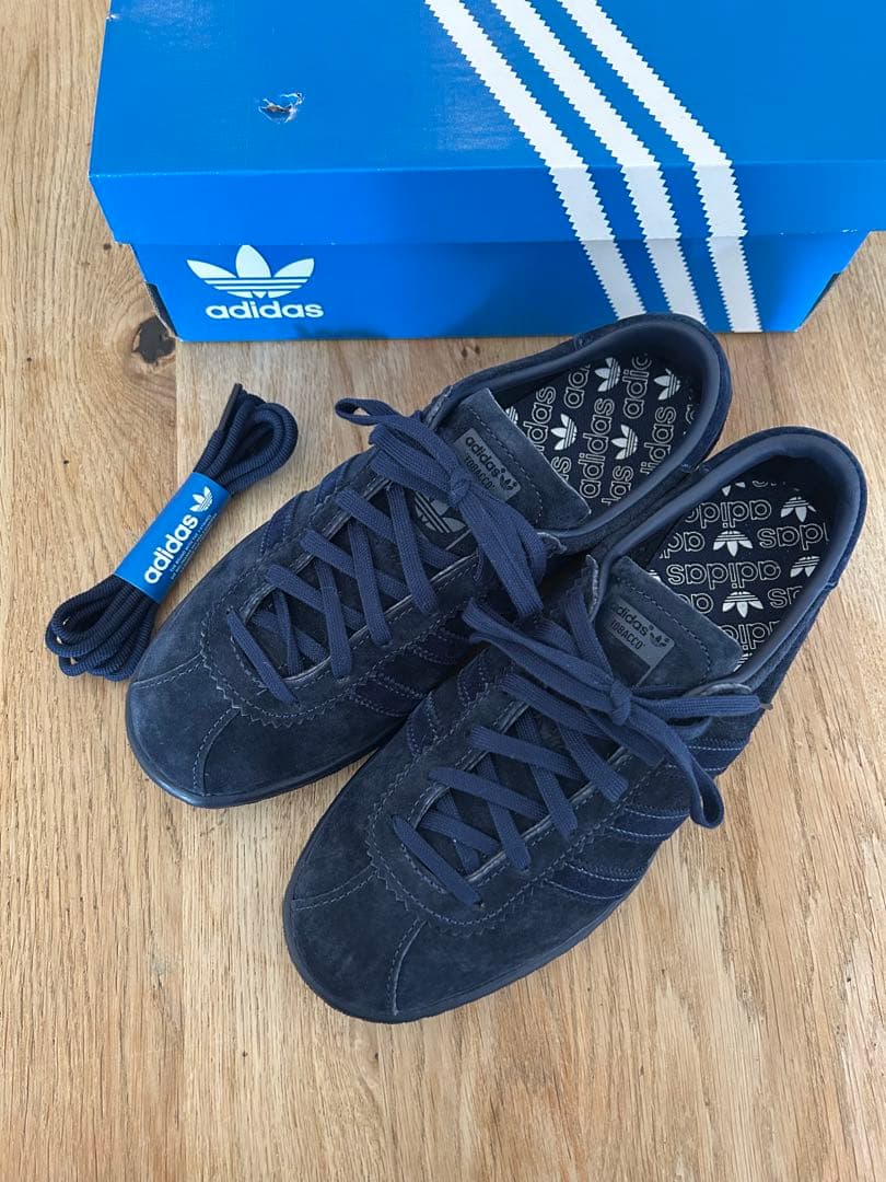 別注 adidas TOBACCO スニーカー indigo