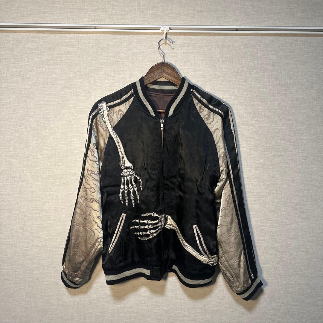 【はしい】花旅楽団　スカジャン　リバーシブル　y2k