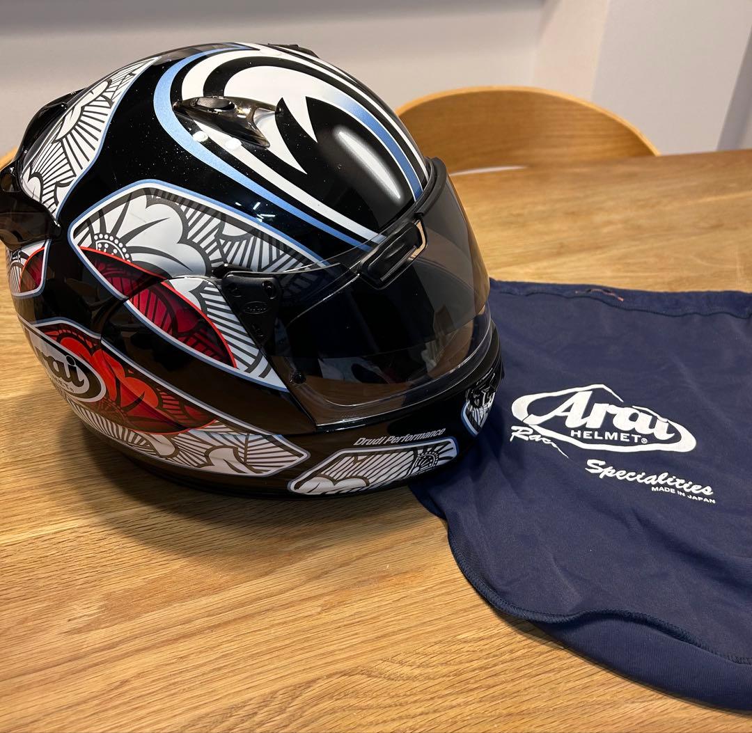 Araiヘルメット中野真矢モデル　レプリカQUANTUM-J XLサイズ