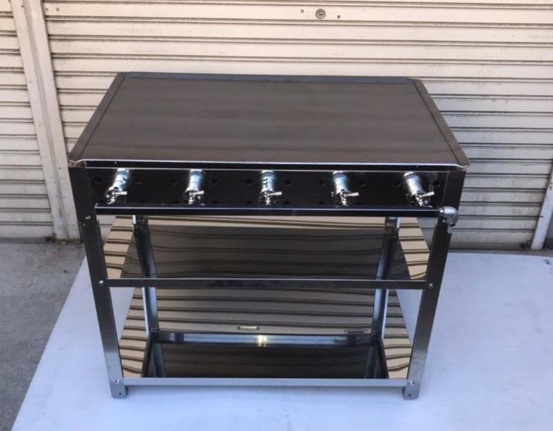 ワイド90cm ガスグリラー 専用台付き 焼鳥機 セット