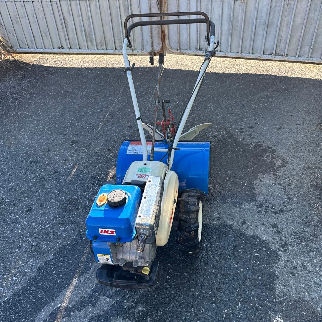 イセキ、IKS IR5 管理機、耕運機 ガソリンエンジン 青、動作確認済み