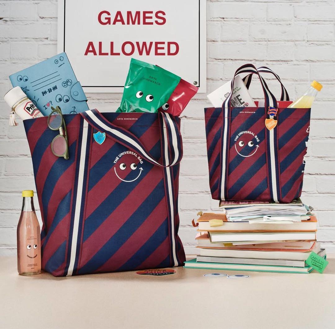 ロンドン限定　アニヤハインドマーチ　ユニバーサルバッグ　大小2点セット