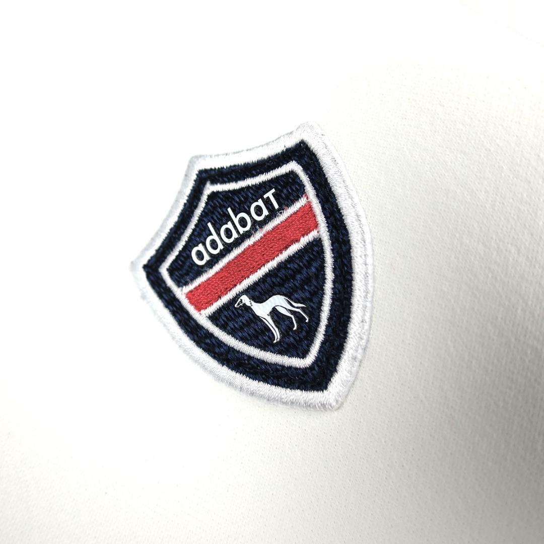 adabat 日本製 せとはるコラボ ハーフジッププルオーバー 白 M