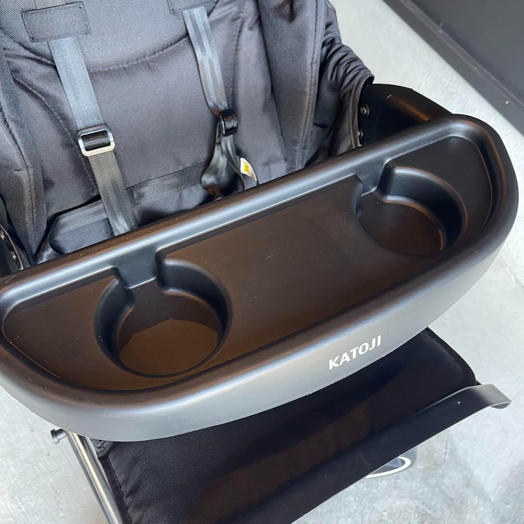 8m07_美品 カトージ 二人乗りベビーカー 二人でゴー 限定カラー