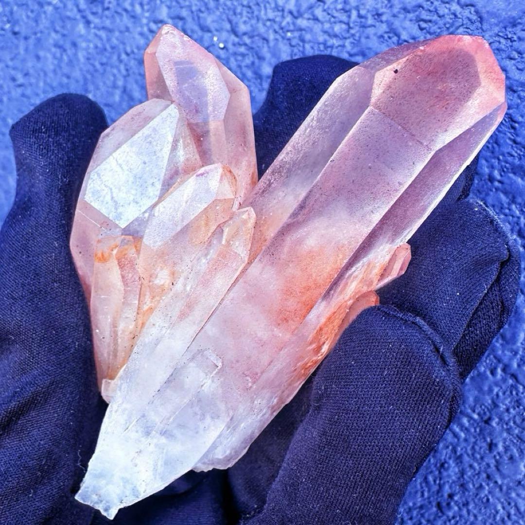 希少❗️高透明度❗️超綺麗♡超強いパワー ピンクヒマラヤ クラスター天然石A1490