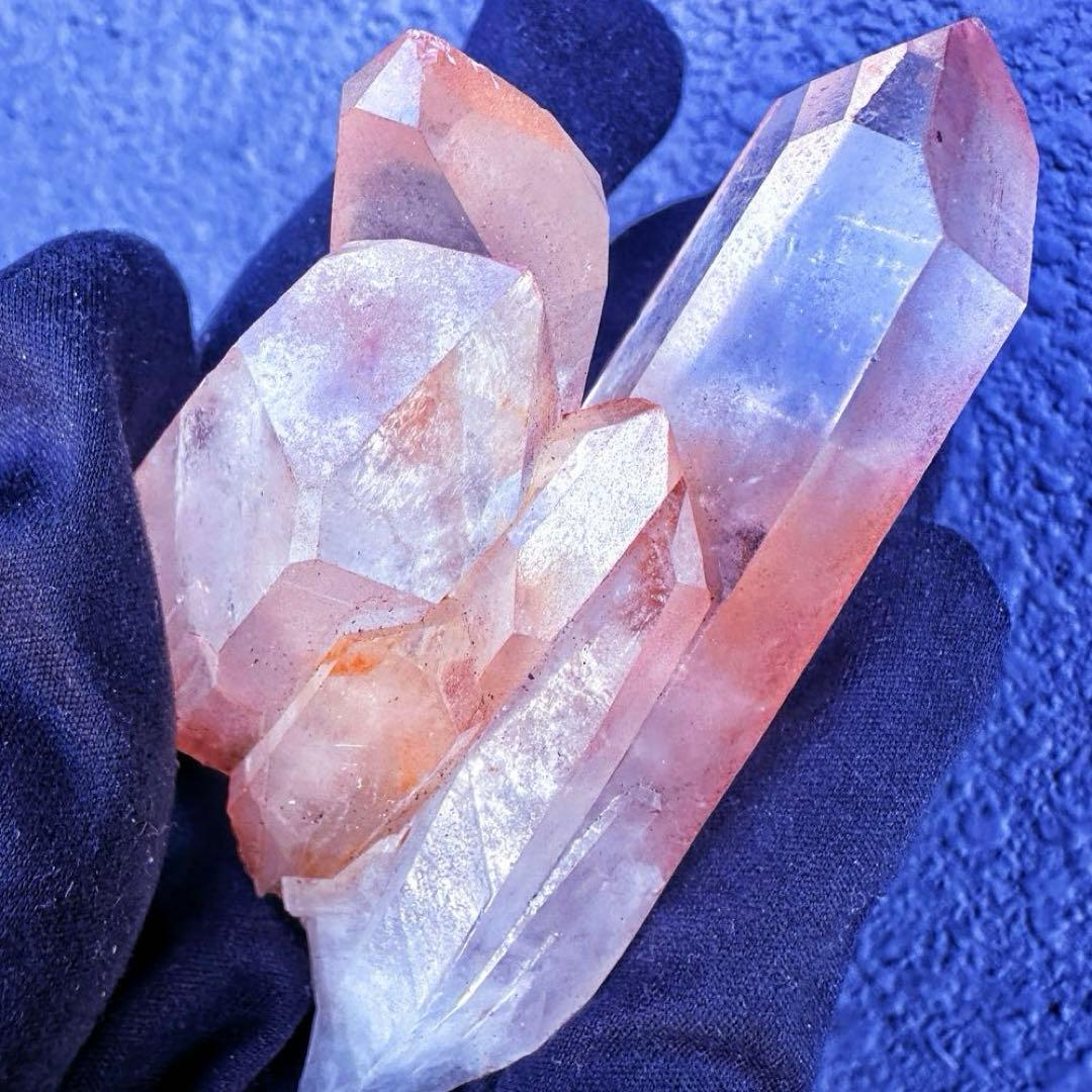 希少❗️高透明度❗️超綺麗♡超強いパワー ピンクヒマラヤ クラスター天然石A1490