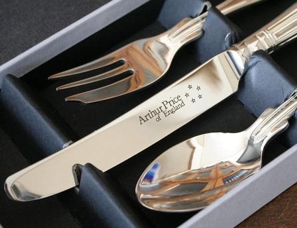 新品　アーサープライス社・キングスシルバーカトラリー ティータイムセット