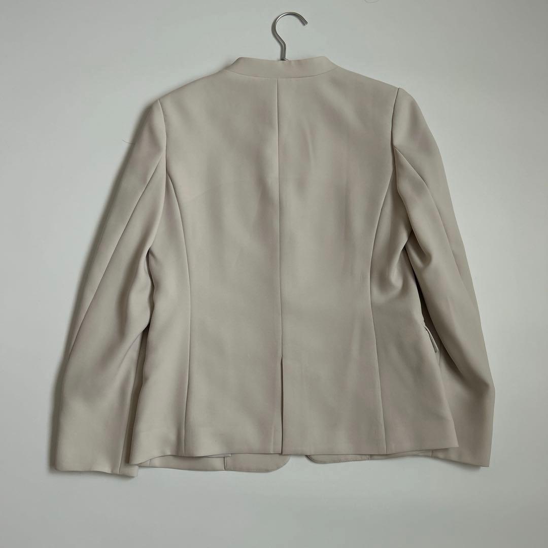 美品♡PLST プラステ　ノーカラー　ワイドパンツスーツ　セレモニー　L　手洗可