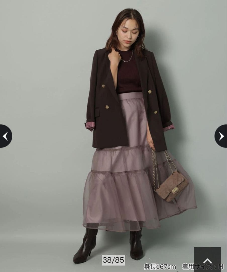 【新品】Arpege story♡オーガンティアードスカート