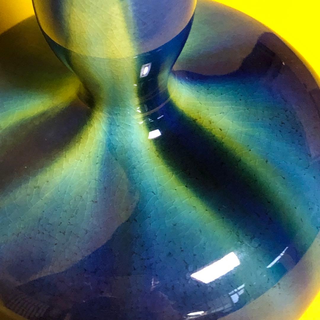 人間国宝三代　徳田八十吉　瓢形　花生　九谷焼　年末セール期間限定　五万円