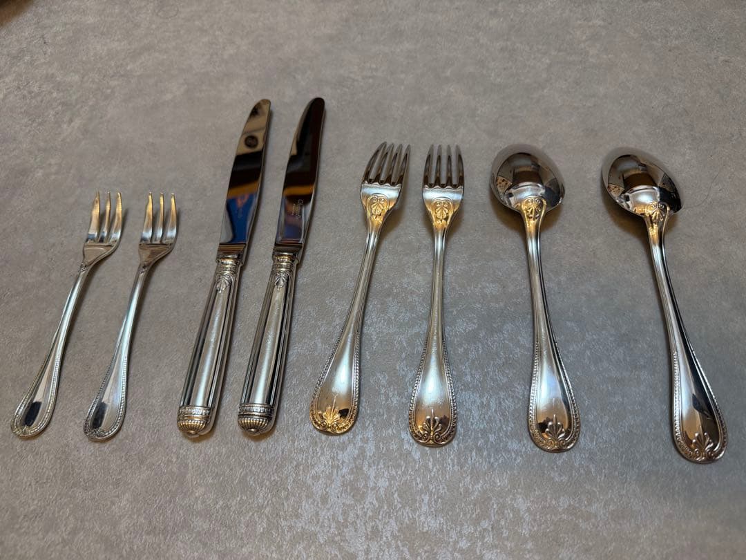 Christofle Malmaisonカトラリーセット 8点②