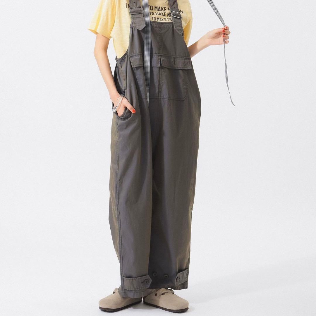 シャンブレー ユーロ ミリタリー オーバーオール