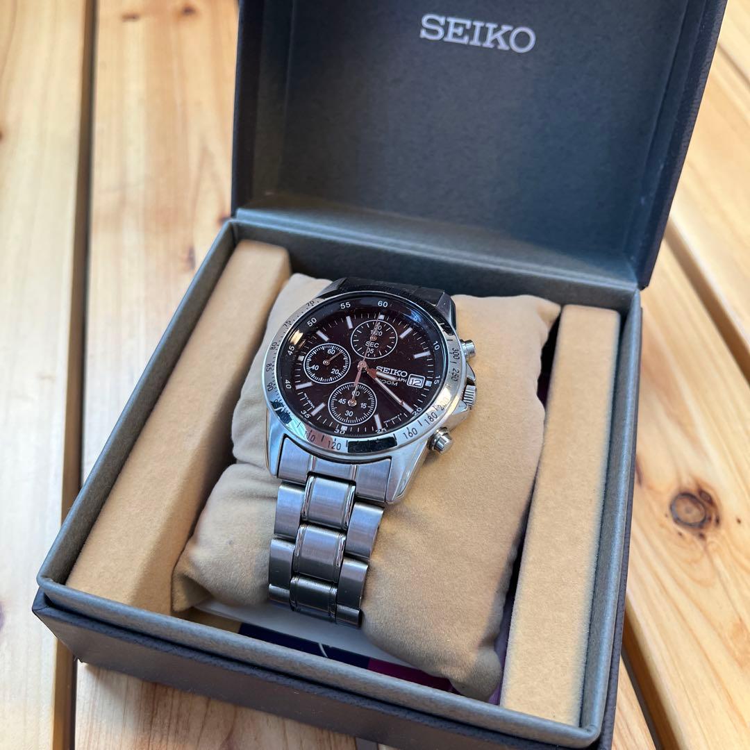SEIKO クロノグラフ 時計 SND367PC