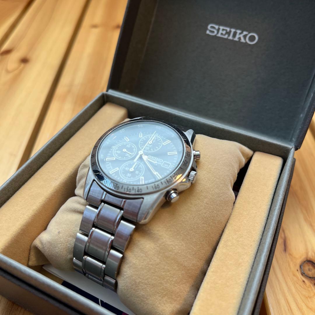 SEIKO クロノグラフ 時計 SND367PC