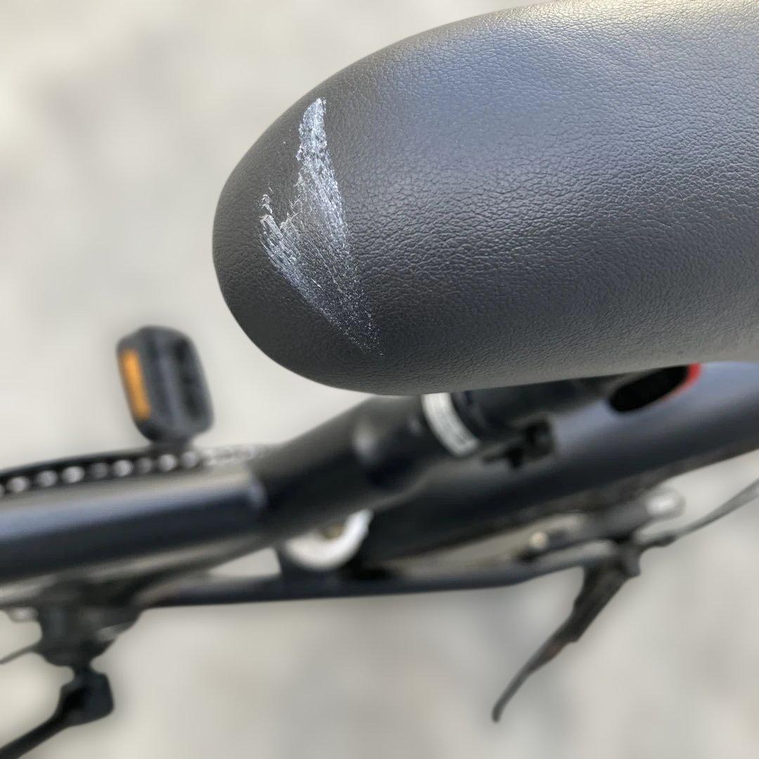 HOPPER 折りたたみ自転車 ブラック　20インチ　外装6段　ヘッドライト付き