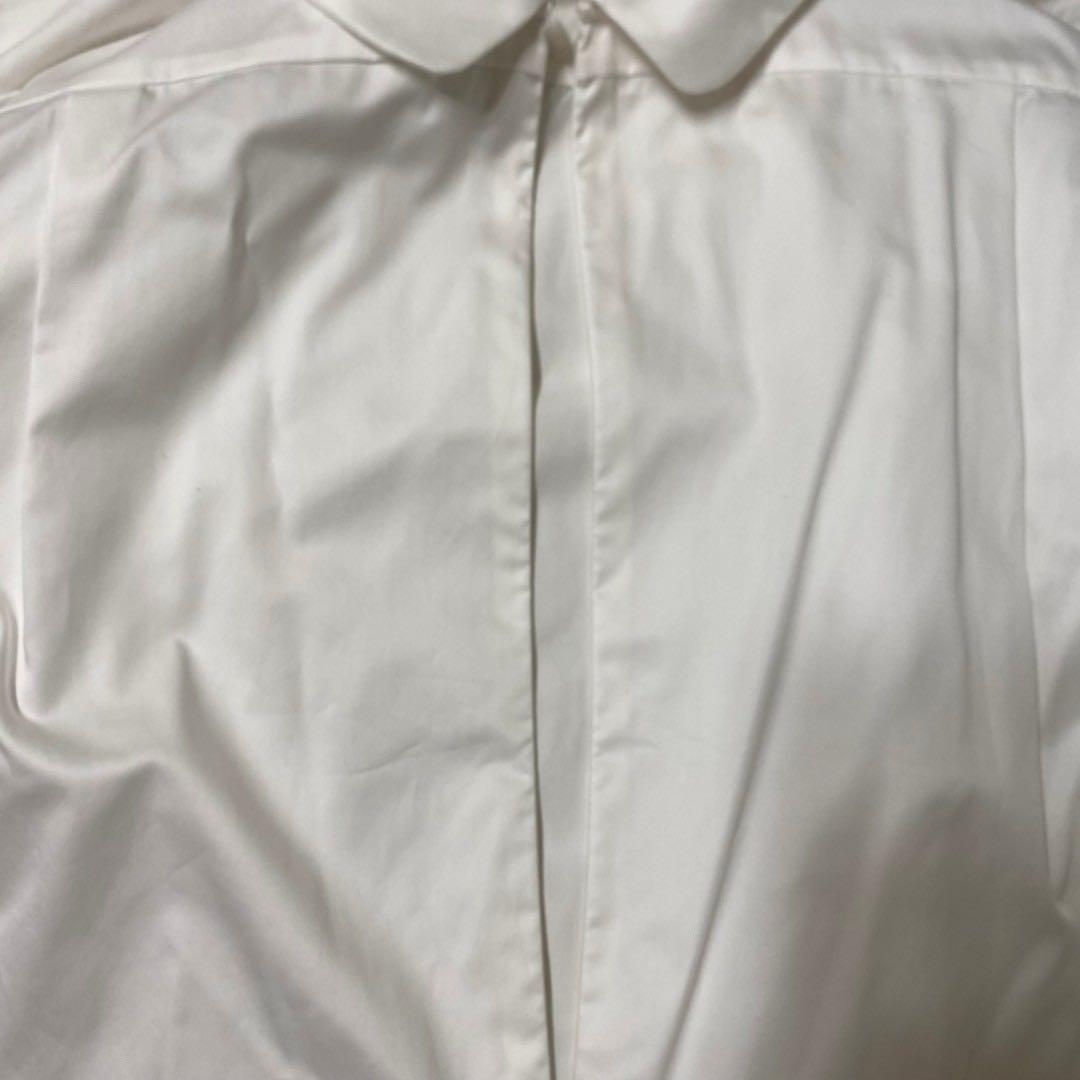 美品　試着のみ　YOKO CHAN/パフスリーブラウンドカラーシャツ