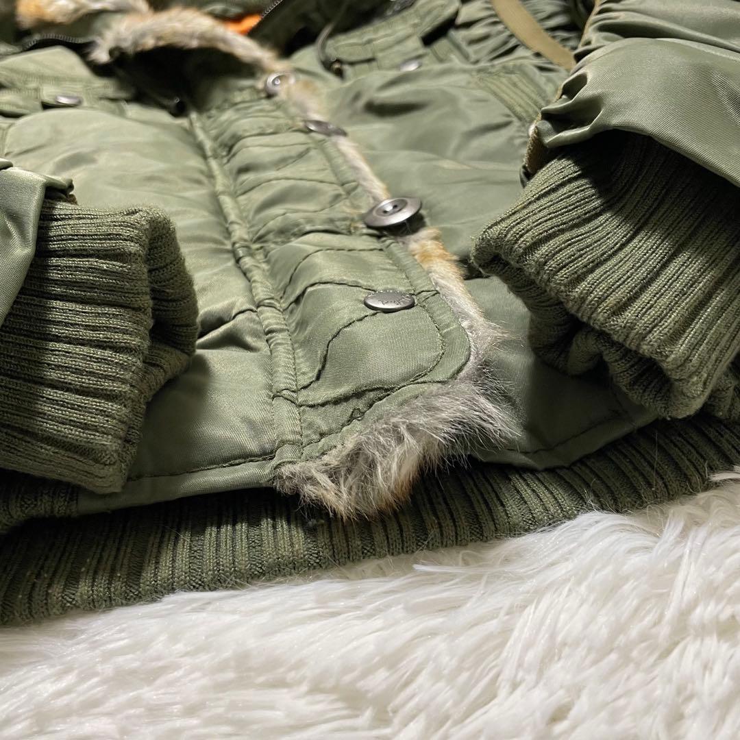 AVIREX リアルファー 短丈 N-2B グランジ y2k 平成ギャル M