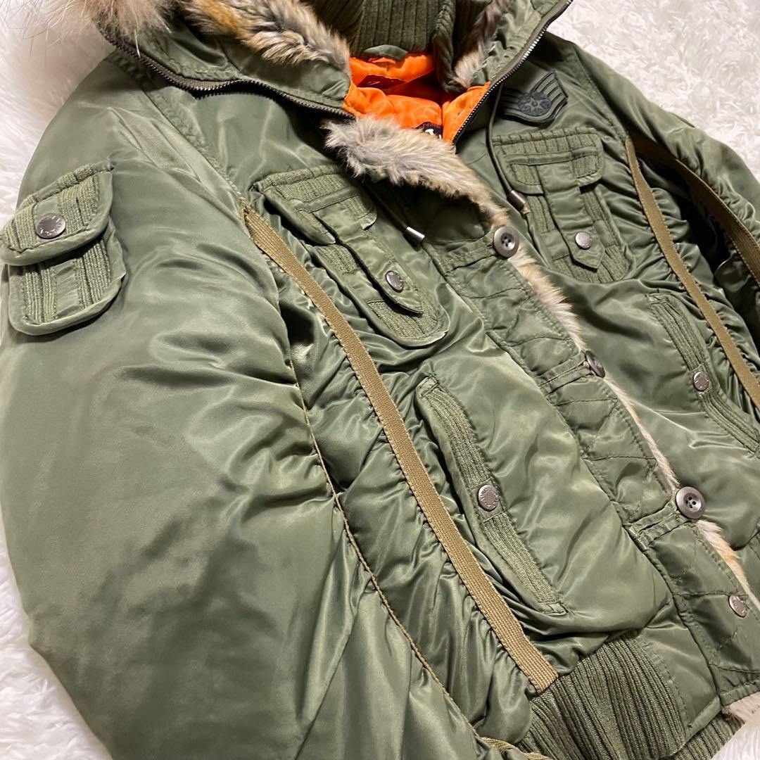 AVIREX リアルファー 短丈 N-2B グランジ y2k 平成ギャル M