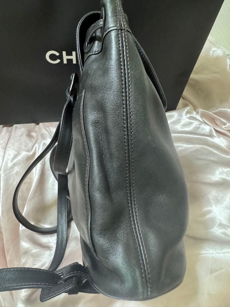 シャネル リュック　表参道正規店メンテ済み ハワイ購入本物 ココマークブラック