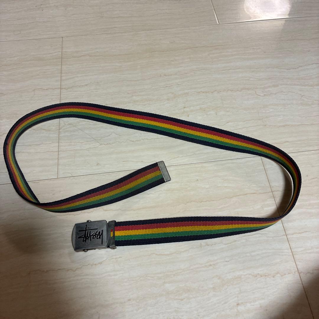 【超希少】old stussy ラスタ柄ベルト