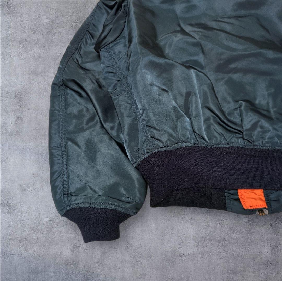 希少✨USA製 アルファインダストリーズ MA-1 ネイビー L 90s