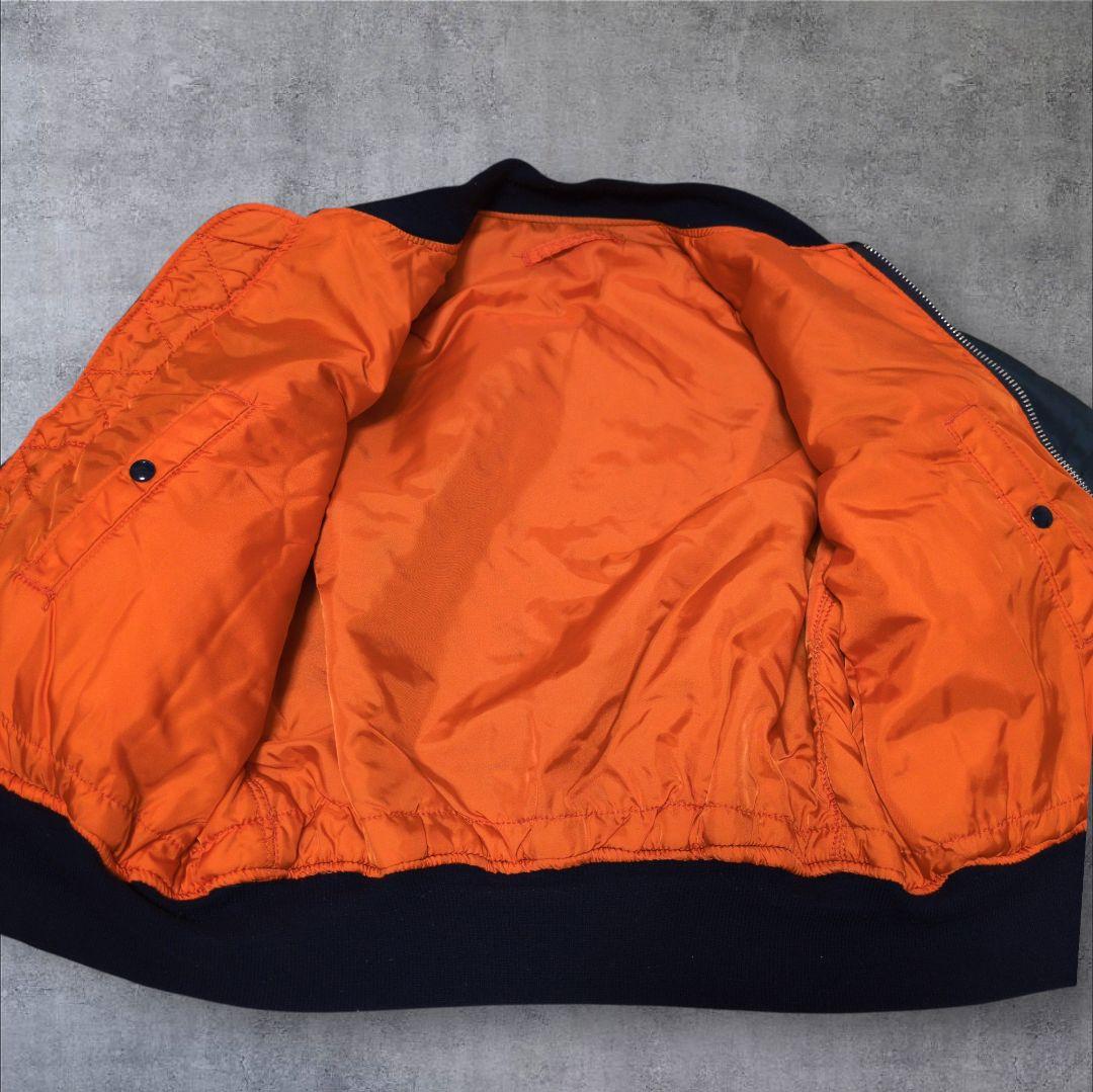 希少✨USA製 アルファインダストリーズ MA-1 ネイビー L 90s