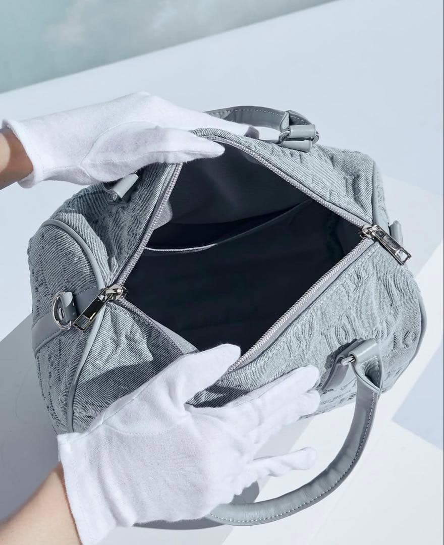 ダーリッチ エンボスロゴデニムボストンバッグ ノベルティ