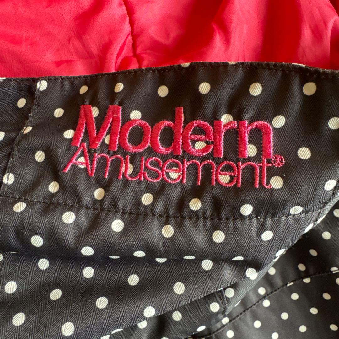 モダンアミューズメント　スノーウェア　スキー　スノボ　雪遊び　Mピンク　黒