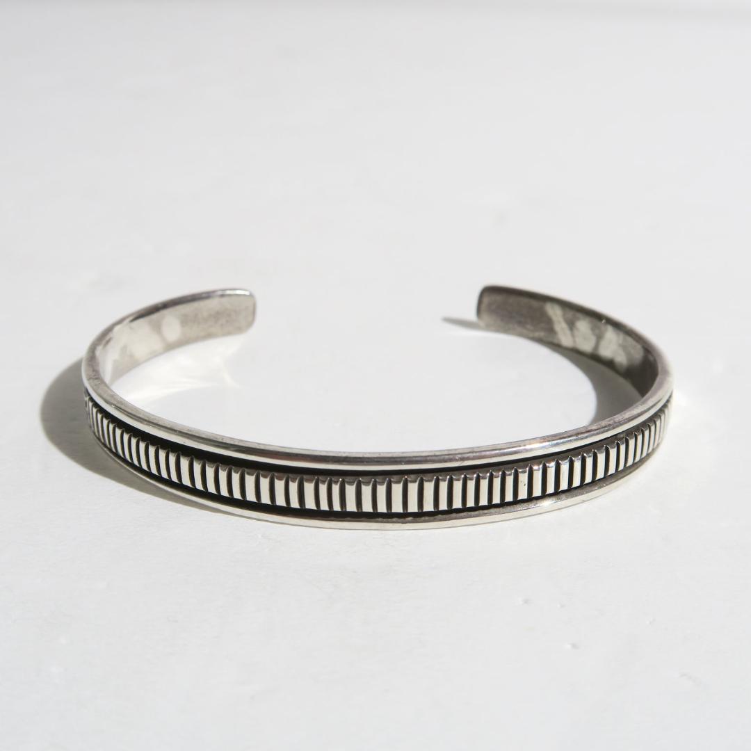 インディアンジュエリー シルバー バングル ナバホ族 ブルースモーガン