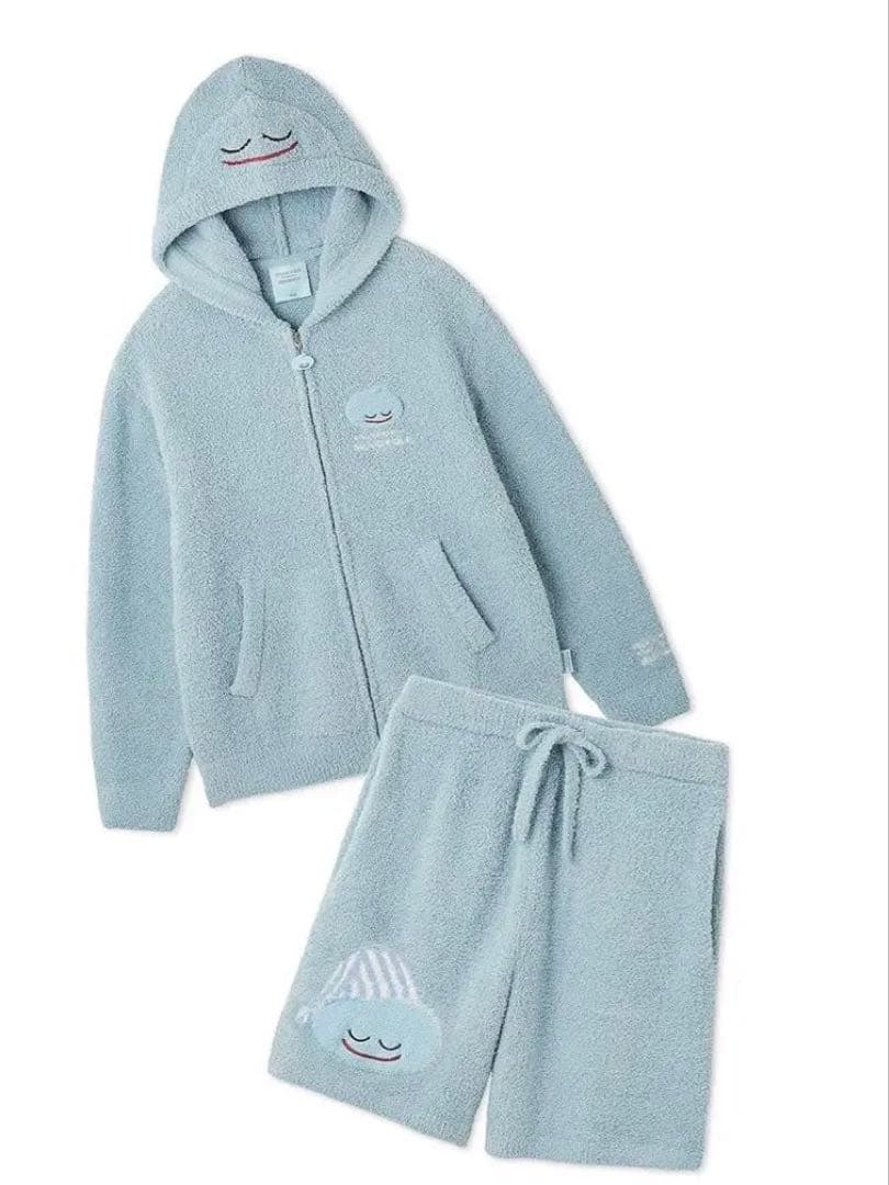 【ドラゴンクエスト】【ユニセックス】パウダースライムパーカ＆ハーフパンツセット