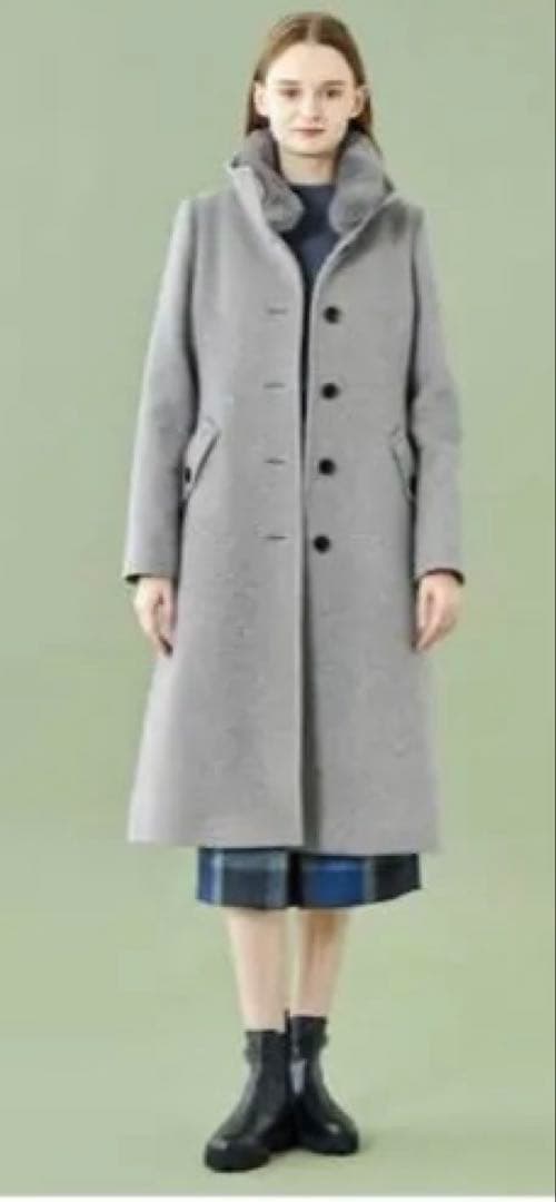 【1/25まで】BURBERRY BLUE LABEL ロングコート ファー付