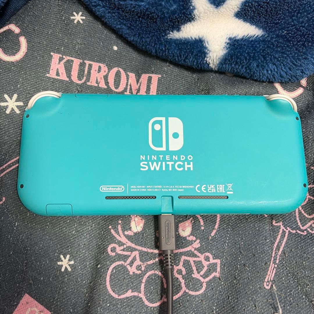 Nintendo Switch Lite ターコイズ 本体　充電器、箱付き