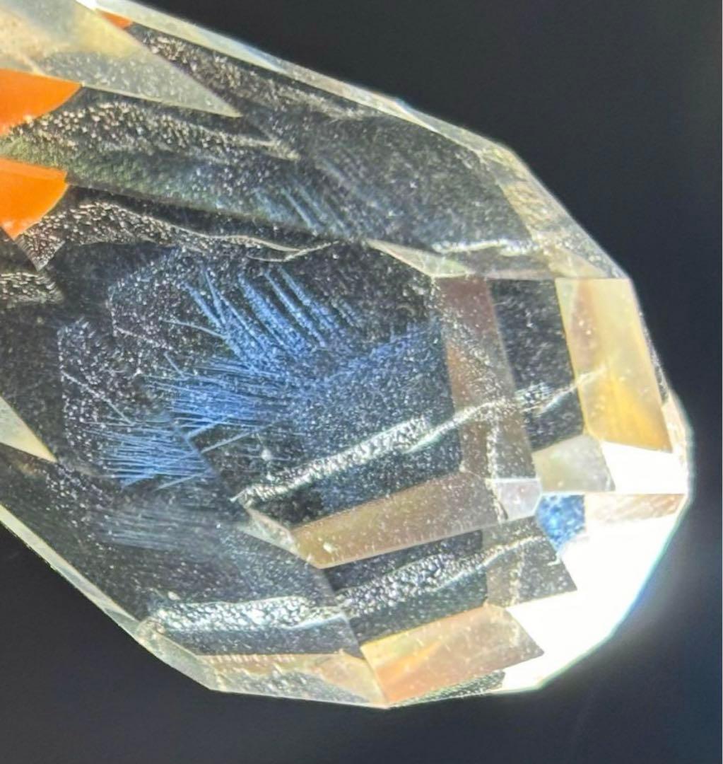 値下げ　レア　高品質　ブルーラダー　水晶　ファセットカット　エンジェルラダー