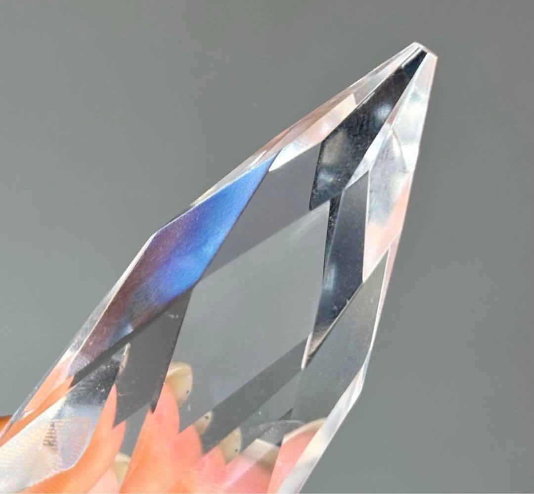 値下げ　レア　高品質　ブルーラダー　水晶　ファセットカット　エンジェルラダー