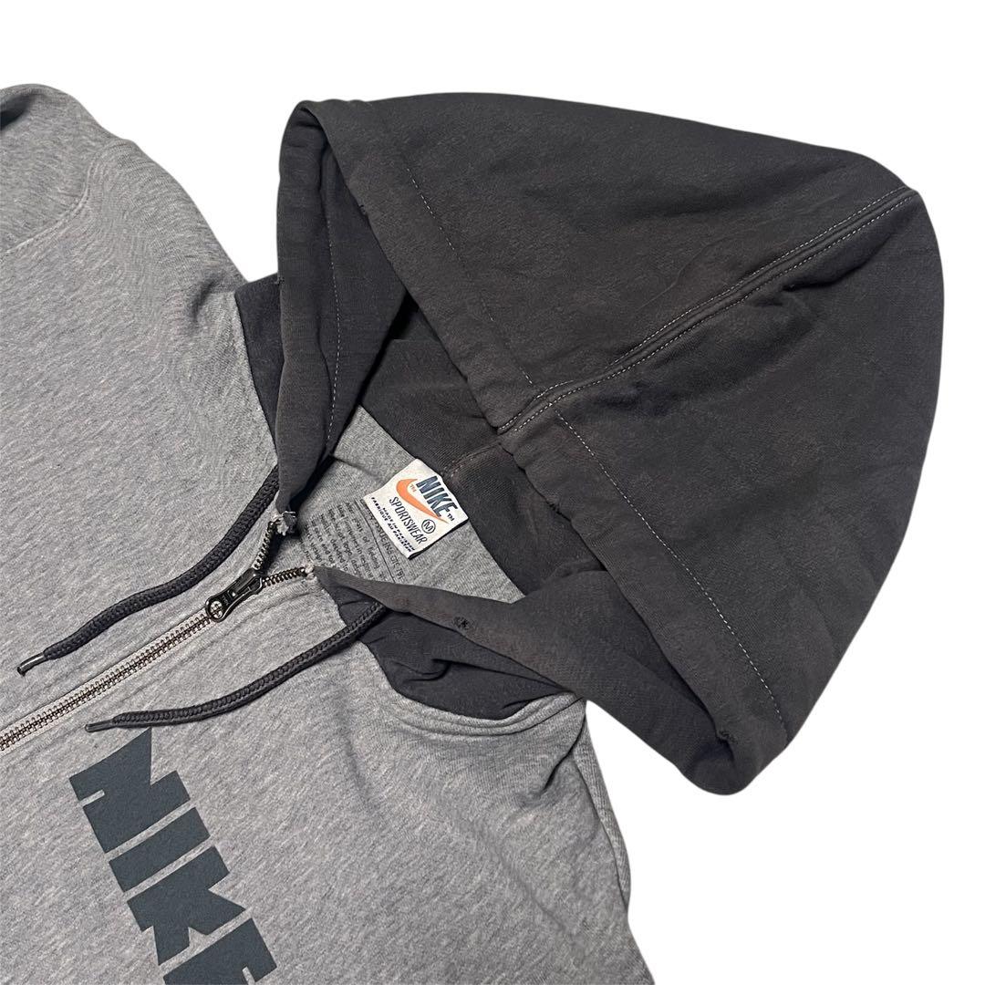 【希少】00s NIKE ホワイトレーベル 復刻 ゴツナイキ ジップパーカー