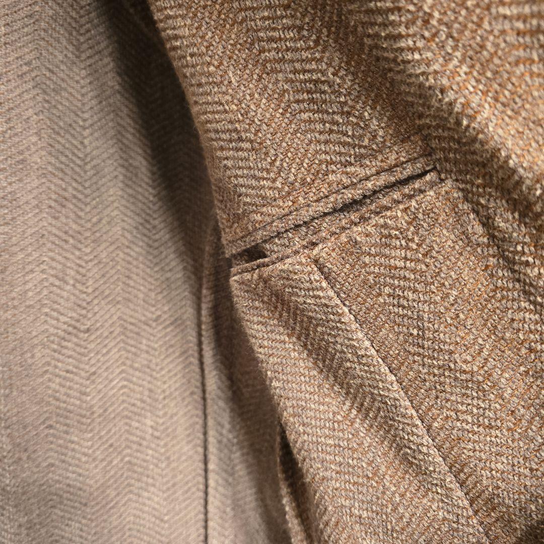 LARDINI ラルディーニ　サイズ46 茶色とグレー ジャケット フラワーピン