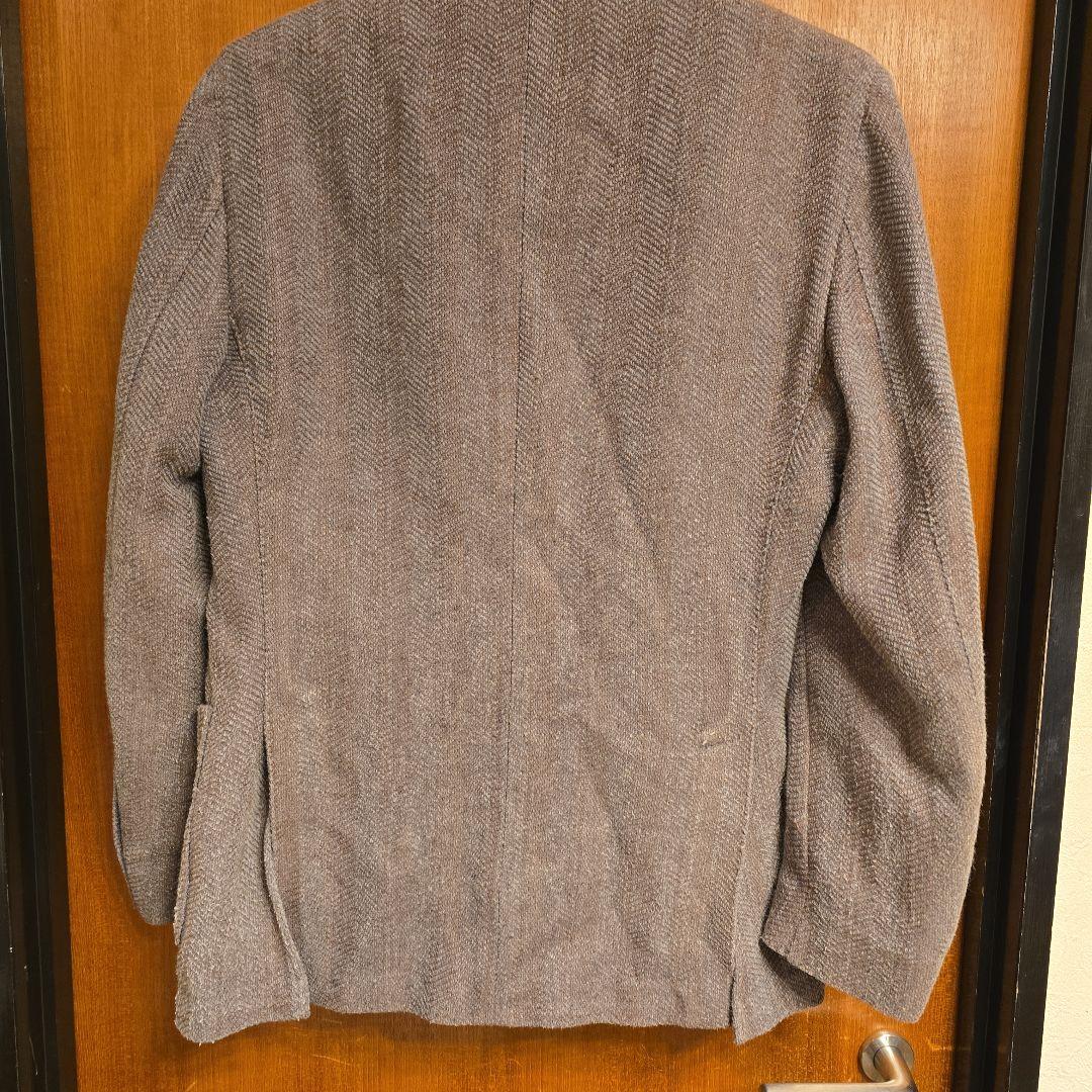 LARDINI ラルディーニ　サイズ46 茶色とグレー ジャケット フラワーピン