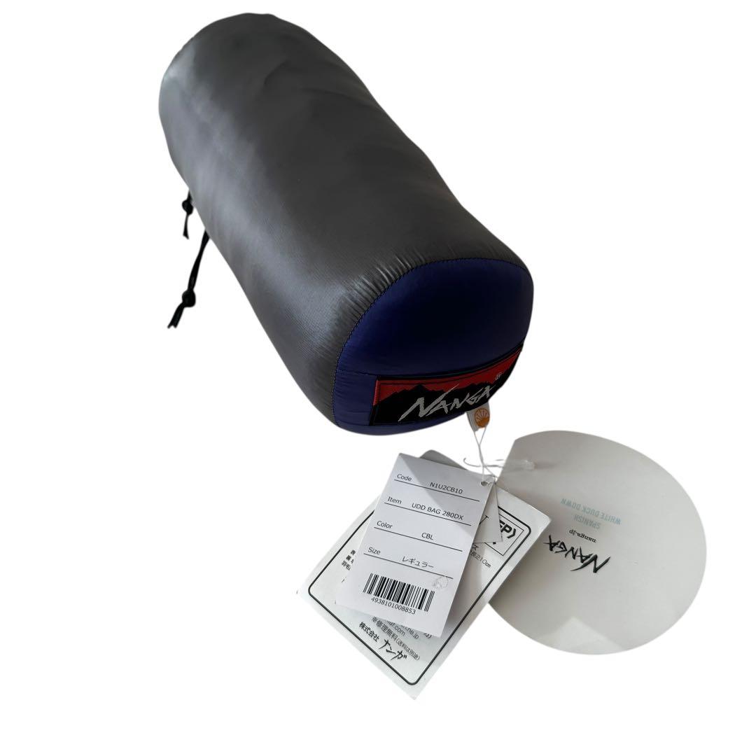 未使用　ナンガ UDD BAG 280DX 寝袋 ブルー×ブラック