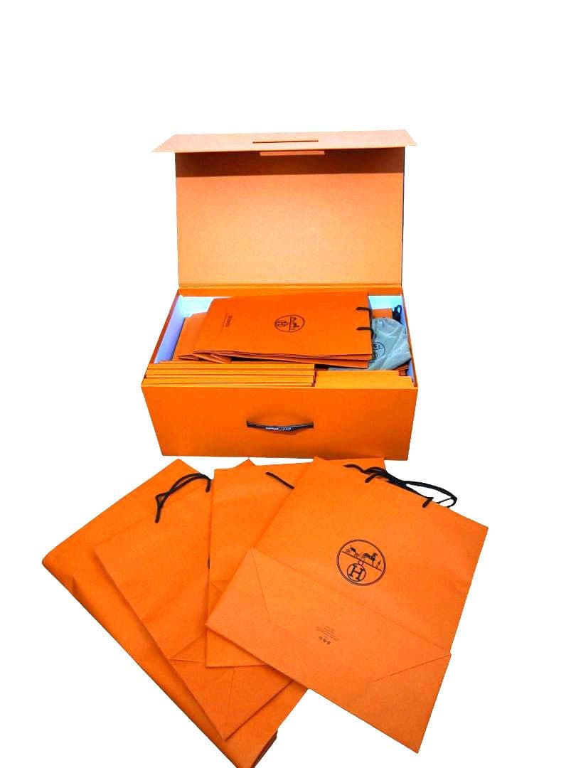 HERMES　エルメス空箱15個 、紙袋14個、巾着袋 1個　合計30個セット！