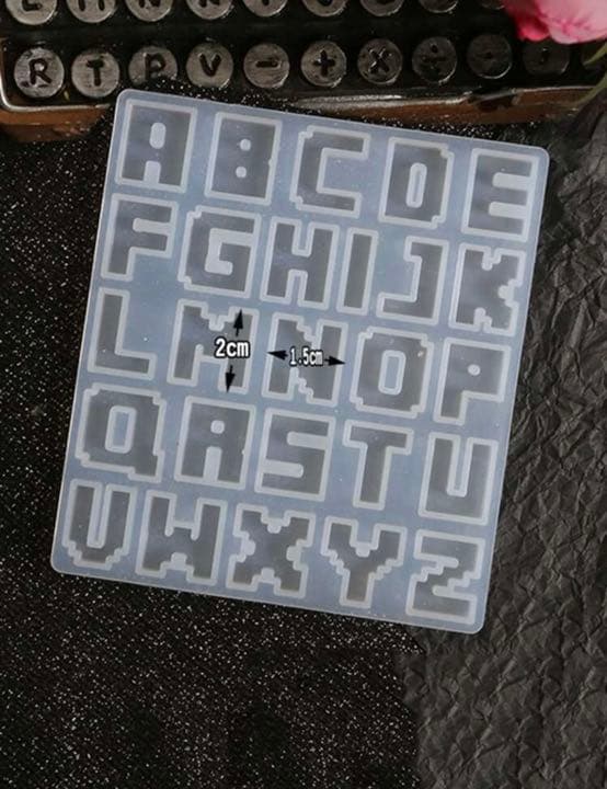 【#29】ピクセル　アルファベット　型　シリコンモールド
