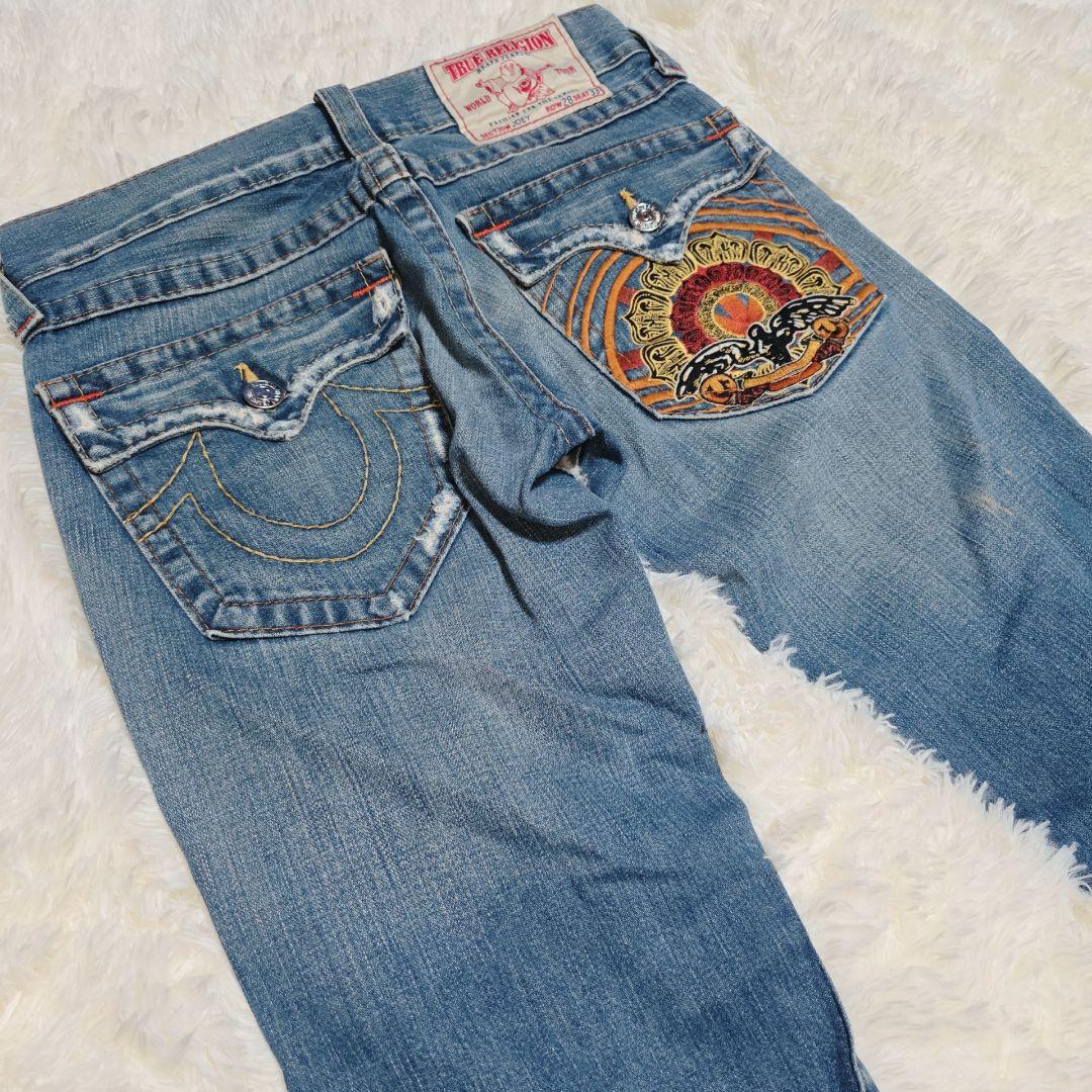 TRUE RELIGION ヴィンテージ フレア ブーツカット デニム W28
