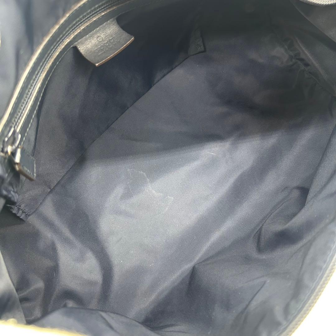 GUCCI GG柄 シェリーライン ボストンバッグ ナイロン 2way 黒